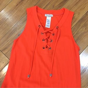 Tommy Bahama waffle knit premium style golf tennis summer dress orange c…